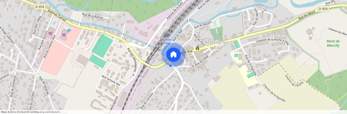 Marcilly Sur Tille, Secteur Prox. Gare Is/tille