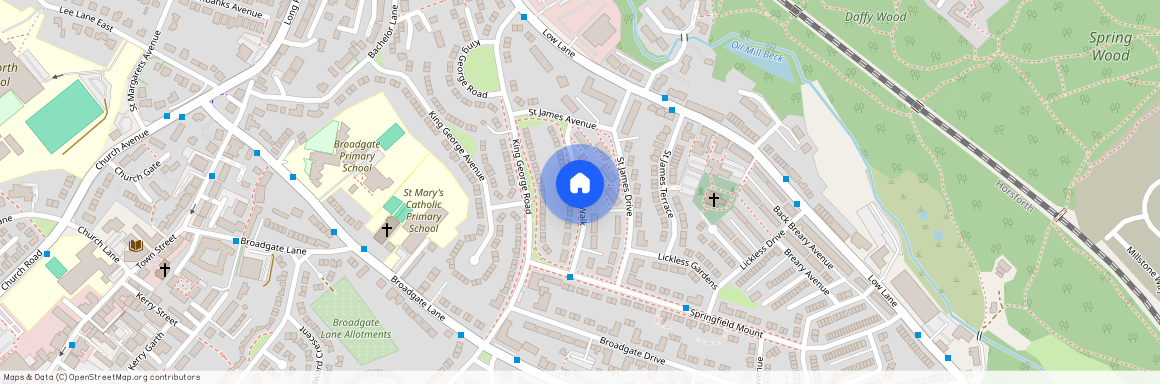 St. James Walk, Horsforth, Leeds, West Yorkshire, LS18