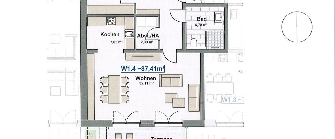 Wohnen am Obersee! 3-Zimmer-Wohnung mit Terrasse und Garten - Foto 1