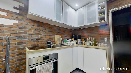 Appartement meublé 2 pièces lumineux avec balcon à Paris 18ᵉ – 34 m² - Photo 5