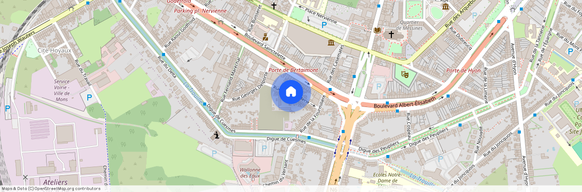 Rue de la Fonderie, 22, 27, 7000, Mons