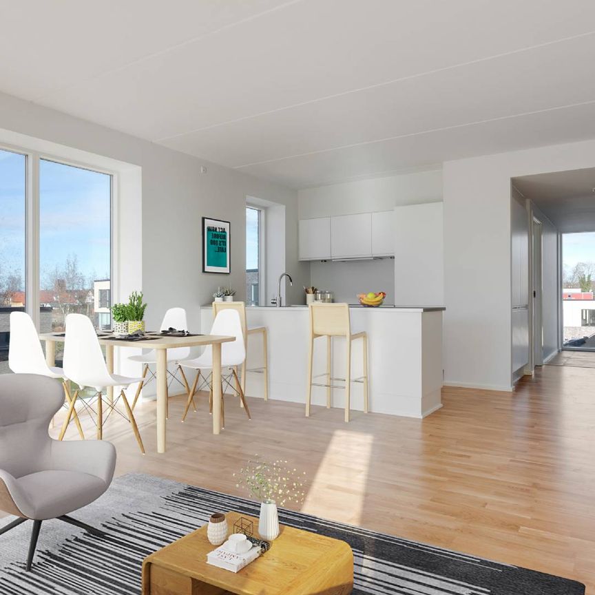 Skøn 3-værelses i Rygaard Park i stuen - Photo 1