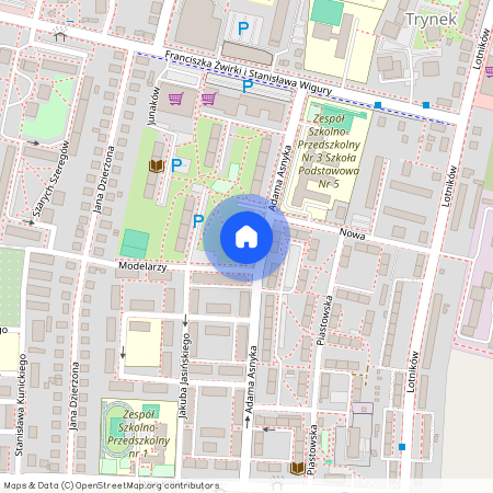 ul. Adama Asnyka, Trynek, Gliwice, śląskie