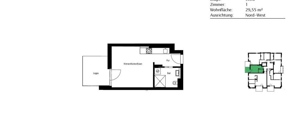 Gemütliche Singlewohnung mit Balkon und Einbauküche wartet auf Sie! - Foto 1