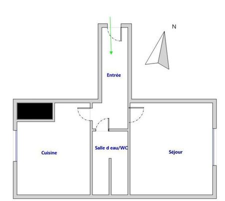 Appartement 1 pièce (studio) - 28.71m² - Photo 3