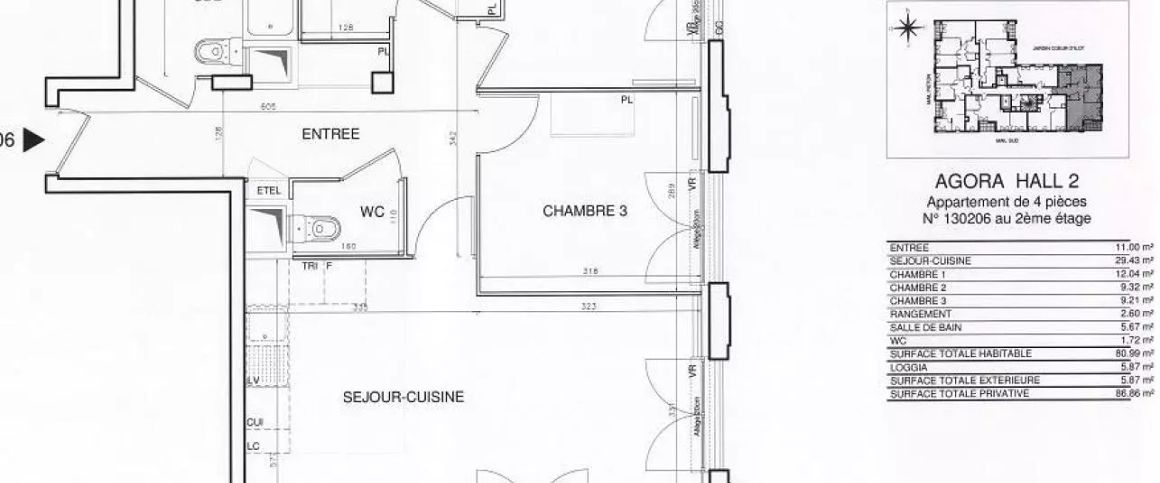 location Appartement T4 DE 80.5m² À BOBIGNY - Photo 1