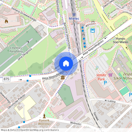 al. Aleja Niepodległości, Mielec, mielecki, podkarpackie