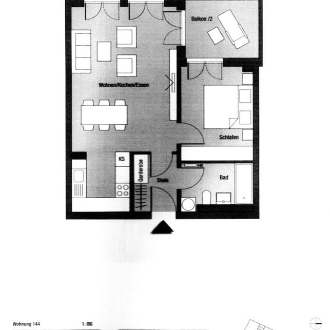 Befristet auf 2 Jahre / 2 Zimmerwohnung in Pasing mit Küche - direkt am Pasinger Bahnhof - Photo 1