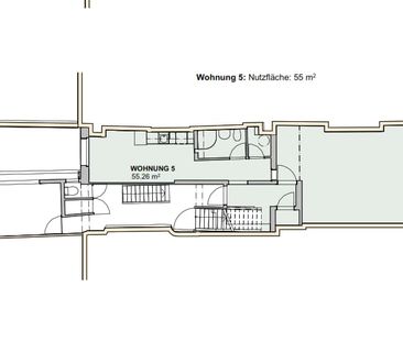 1 Zimmer, 55 m², 3. Stock - Foto 4