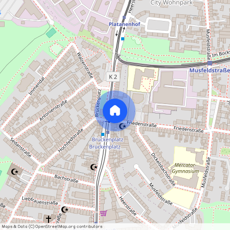 Friedenstraße 1, 47053 Duisburg - Duisburg-Mitte