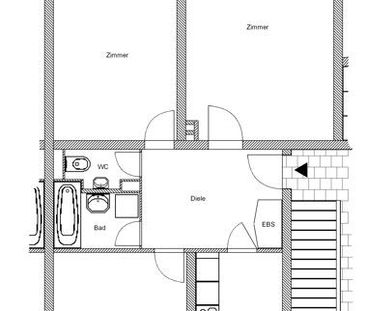 Sanierte 3 Zimmerwohnung mit Balkon - Foto 1