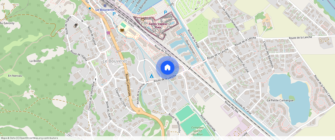 Rte du Tonkin 1 c, 1897 Le Bouveret