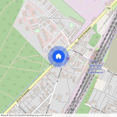 ul. Armii Krajowej, Ząbkowice, Ząbkowice, Dąbrowa Górnicza, śląskie