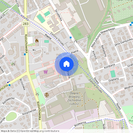 ul. Piwna, Centrum, Zielona Góra, lubuskie