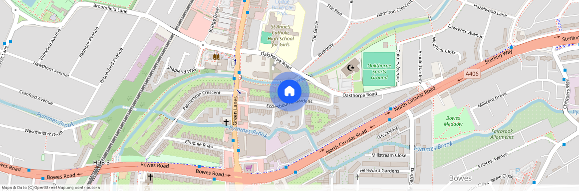 Ecclesbourne Gardens, Palmers Green, N13