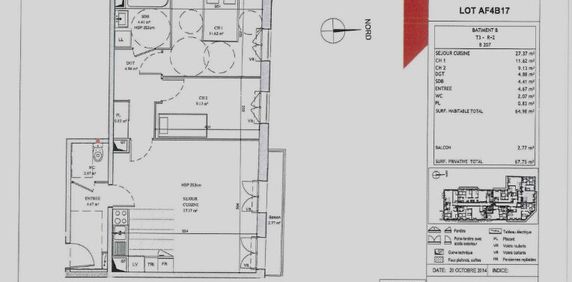 Appartement Serris 3 pièce(s) 65.08 m2, - Photo 2