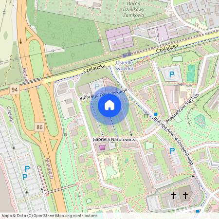 ul. Narutowicza, Będzin, będziński, śląskie