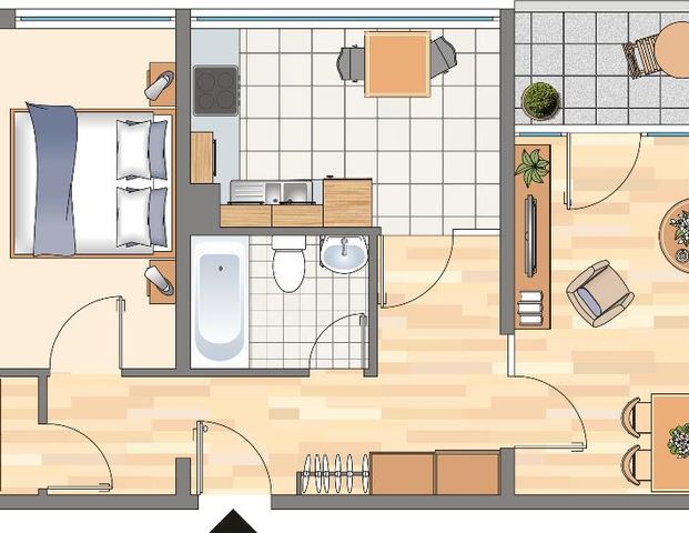 Demnächst frei! 2-Zimmer-Wohnung in Dortmund Hörde (WBS für 2P erforderlich!) - Photo 1