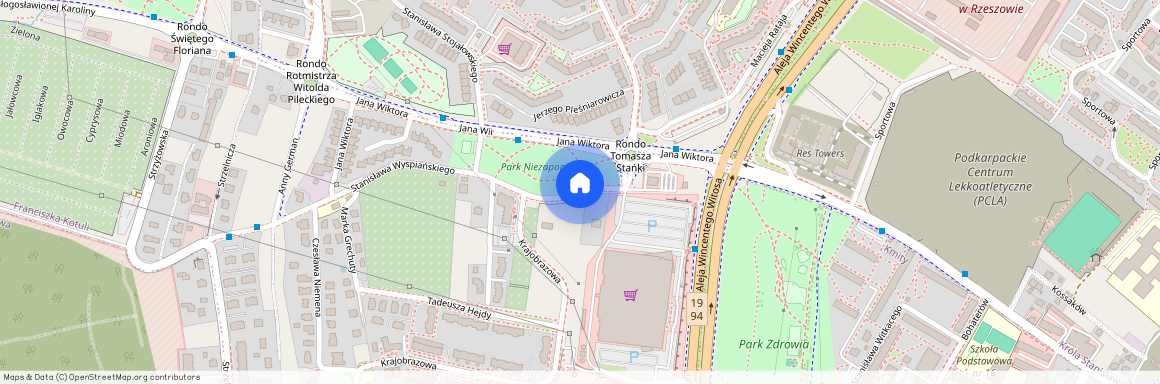 ul. Stanisława Wyspiańskiego, Franciszka Kotuli, Rzeszów, podkarpackie