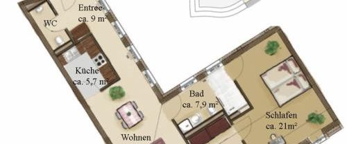 01067 Dresden - Altstadt , Neumarkt Typ M WE 44 möbliert - Foto 1