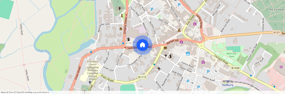 Gainsborough Street, Sudbury, Suffolk, CO10