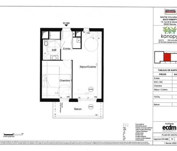 Appartement 2 pièces – 45 m² environ à Saint-Jacques-de-la-Lande (r... - Photo 3