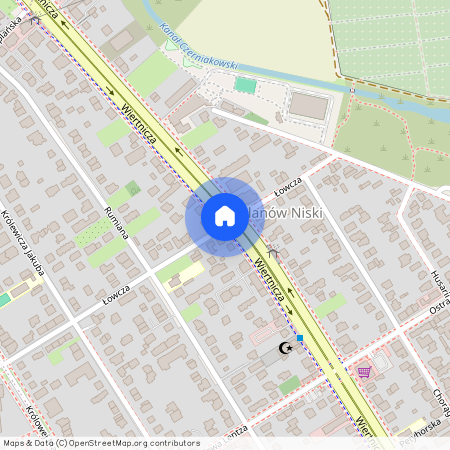 ul. Łowcza, Wilanów Niski, Wilanów, Warszawa, mazowieckie