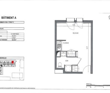 Location Appartement 1 pièce 22m² VILLENAVE D ORNON 33140 - Photo 4