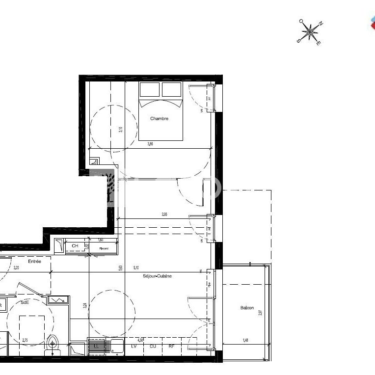 Appartement T2 CENON à louer - Photo 1