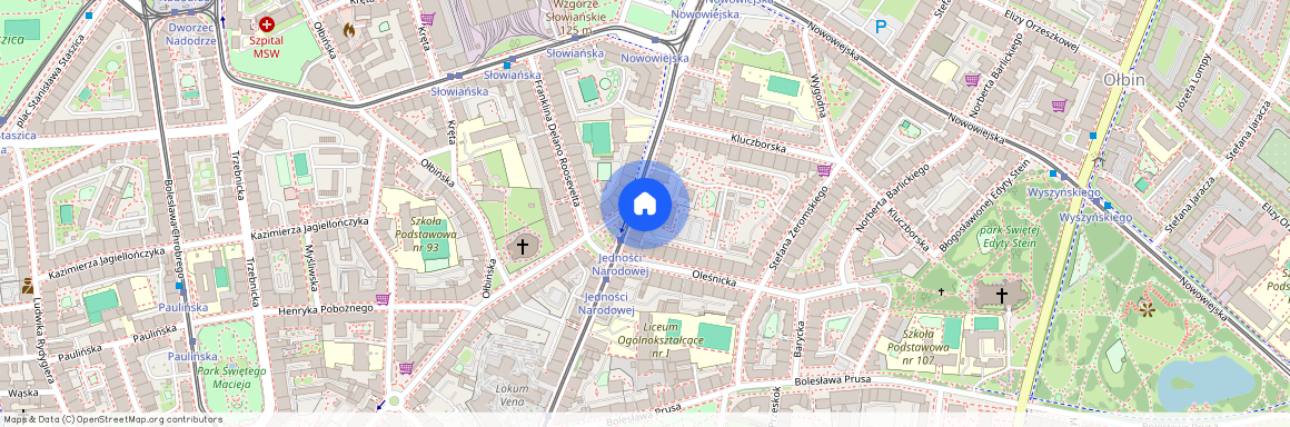 ul. Jedności Narodowej, Ołbin, Śródmieście, Wrocław, dolnośląskie