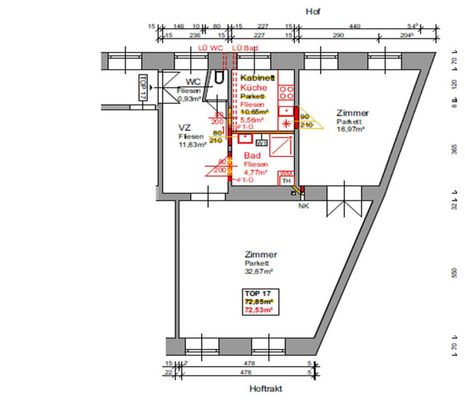 Elegante 2-Zimmer Altbauwohnung, Nähe Museumsquartier - Foto 1