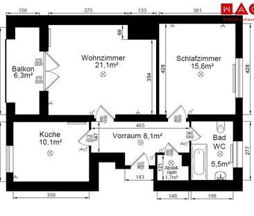 2-Raum-Wohnung mit Balkon am beliebten Bindermichl! - Foto 1