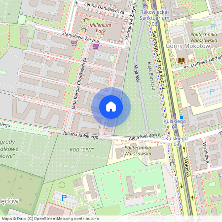 ul. Jana Karola Chodkiewicza, Wyględów, Mokotów, Warszawa, mazowieckie