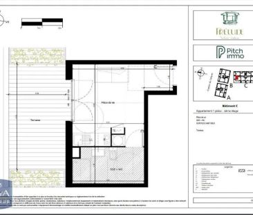 Appartement à louer 1 pièce 21.63m² - Photo 1