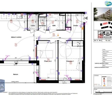 Appartement à louer 3 pièces 69.1m² - Photo 3