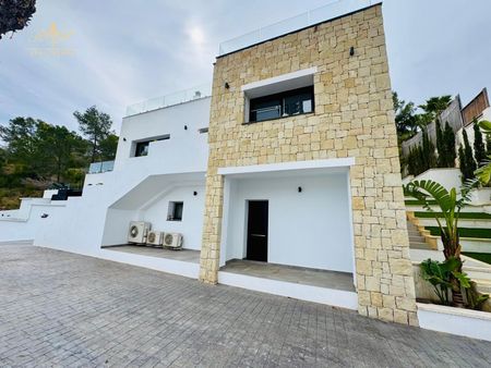 Exclusiva villa con vistas panorámicas, piscina y apartamentos independientes en El Albir - Photo 4