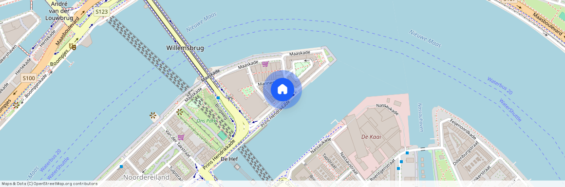 Prins Hendrikkade 12-A, Noordereiland, 3071KB, Rotterdam