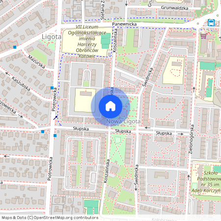 ul. Koszalińska, Ligota-Panewniki, Katowice, śląskie