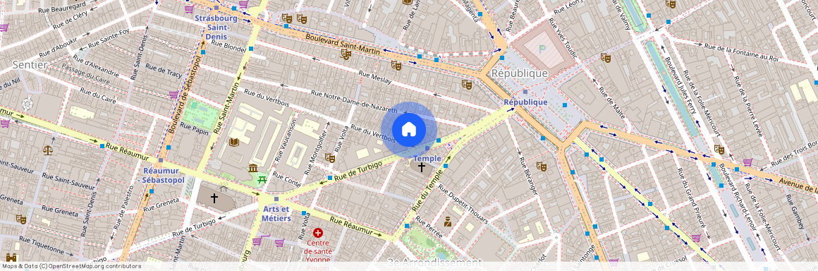 Rue Notre Dame de Nazareth, entre Rue du Temple et Rue Volta 75003 Paris (3e arrondissement)