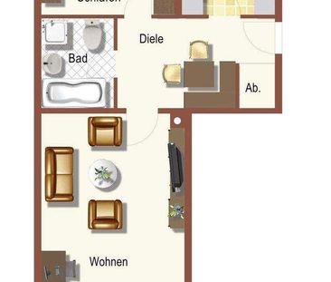 Laufamholz: 2-Zi.-Wohnung mit sonnigem Balkon! - Foto 3