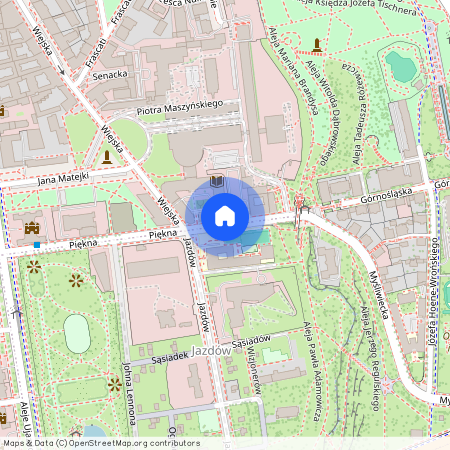 Warszawa, Śródmieście, Śródmieście, Ujazdów, Górnośląska