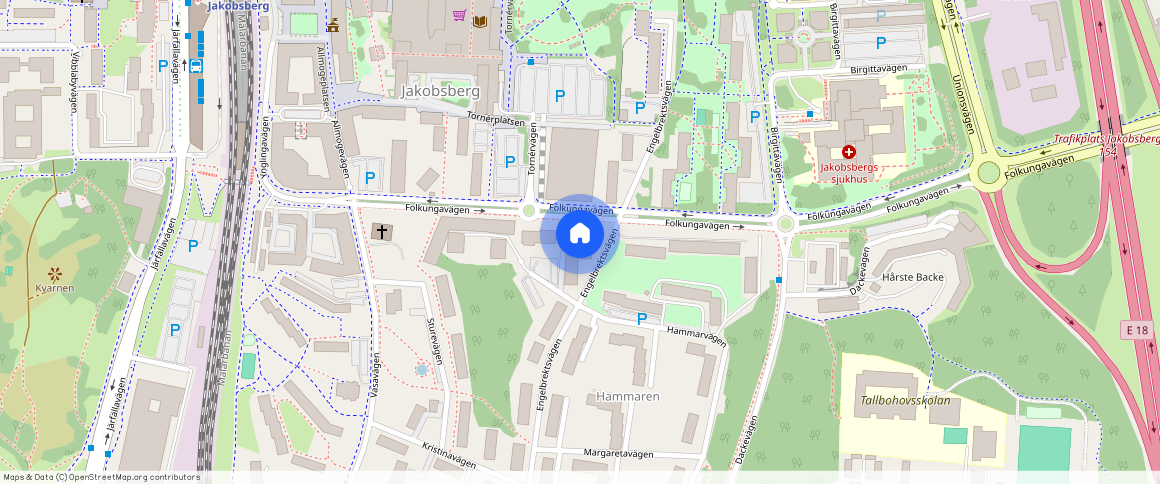 Engelbrektsvägen **, Jakobsbergs Centrum