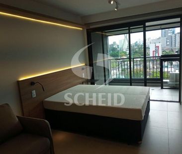 Studio Mobiliado Com 33 m² Para Locação, Ar Condicionado, Metrô Bro... - Photo 4