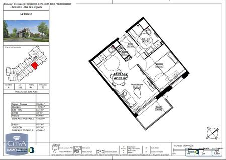 Location Appartement 2 pièces 42m² LINSELLES 59126 - Photo 2