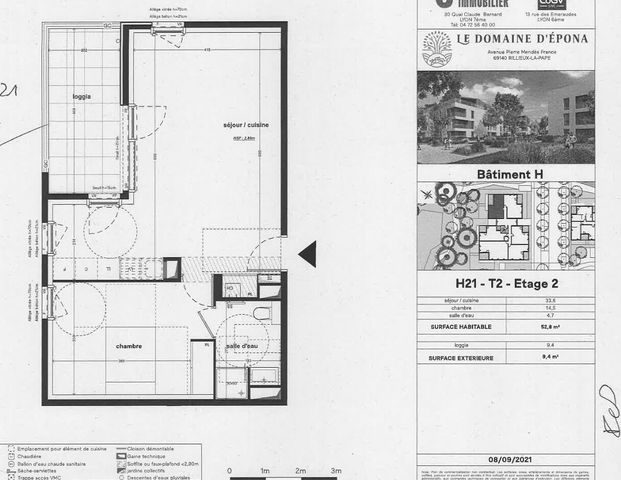 location Appartement T2 DE 52.8m² À RILLIEUX LA PAPE - Photo 1