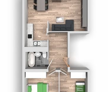 3-Raum-Wohnung Am Hohen Ufer 35 - Foto 3