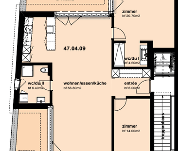 3.5-Zimmerwohnung Attika - Foto 6