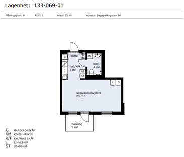 Segeparksgatan 14, Segevång - Foto 6