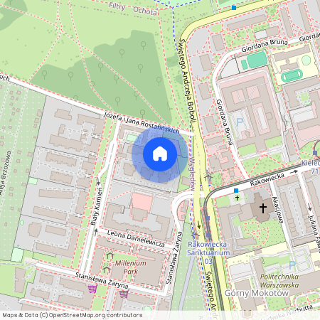 ul. Biały Kamień, Wyględów, Mokotów, Warszawa, mazowieckie