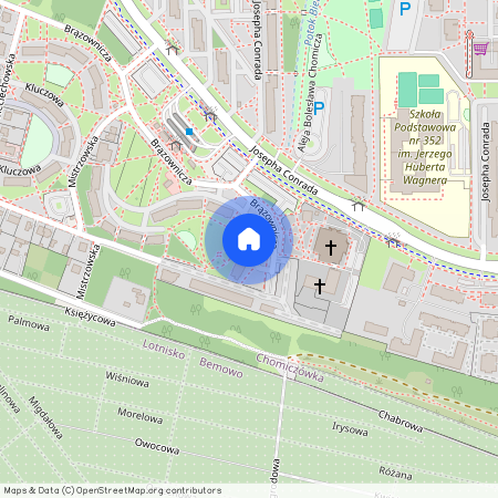 ul. Brązownicza, Chomiczówka, Bielany, Warszawa, mazowieckie